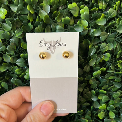 Simply Southern Chunky Round Gold Stud