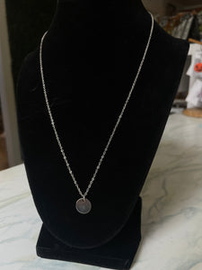 Silver Circle Necklace