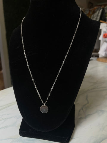 Silver Circle Necklace